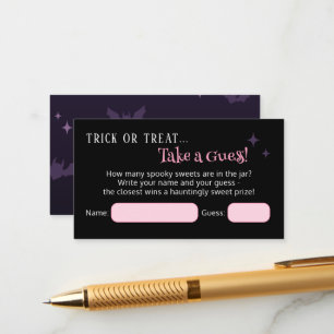 Carte D'accompagnement Combien de Candies Halloween Baby shower Jeu