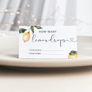 Carte D'accompagnement Combien de gouttes de citron