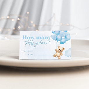Carte D'accompagnement Combien y a-t-il de teddy grahams dans le pot bleu