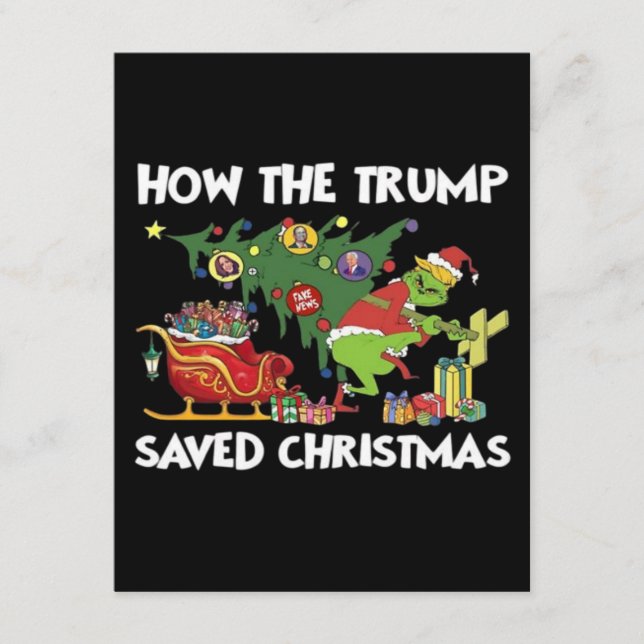 Carte D'accompagnement Comment Trump a sauvé Noël (Devant)