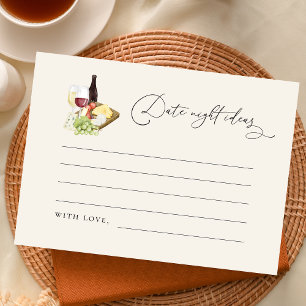 Carte D'accompagnement Commission de la charcuterie Fête des mariées Date