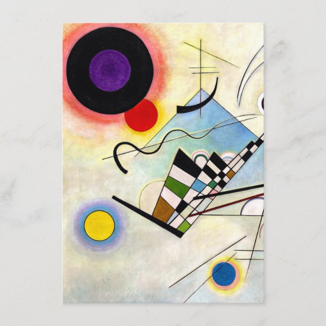 Carte D'accompagnement Composition Kandinsky 8 (Devant)
