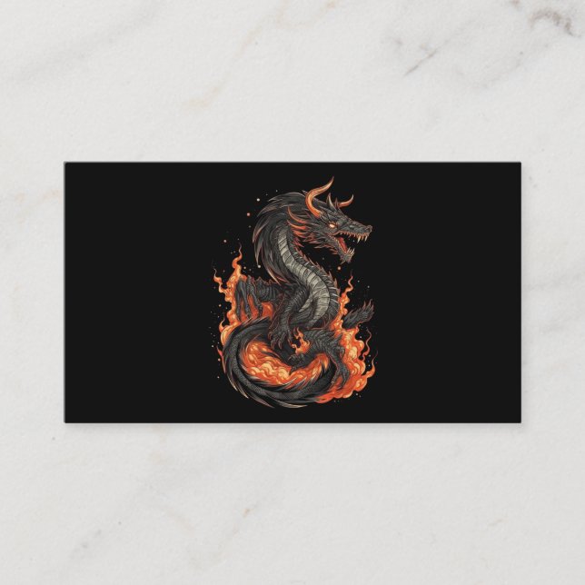 Carte D'accompagnement conception de dragon (Devant)