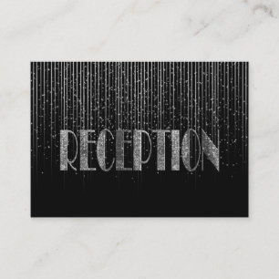 Carte D'accompagnement Conception de la douche Silver Star et du Mariage 