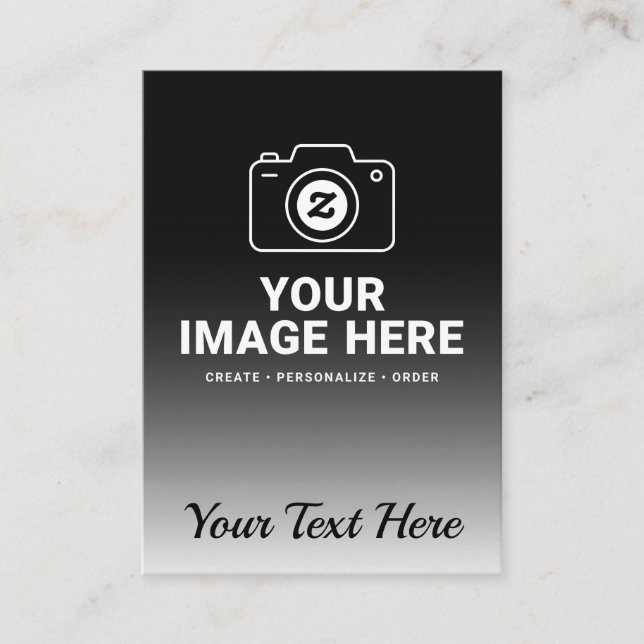 Carte D'accompagnement Conception de photo et de message personnalisé (Devant)
