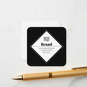 Carte D'accompagnement Conception de texte moderne éditable et votre logo