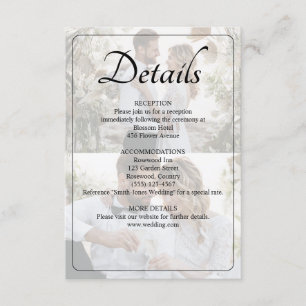Carte D'accompagnement Concevez votre propre 2 Mariage photo Collage