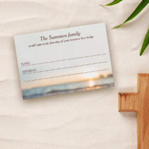 Carte D'accompagnement Conch on Beach Memorial