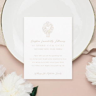 Carte D'accompagnement Confirmation de la croix de colombe Saint-Esprit