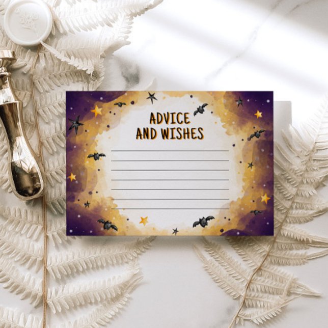 Carte D'accompagnement Conseil Baby shower Halloween (Créateur téléchargé)