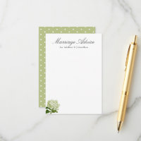 Conseil de mariage Hydrangée blanche et verte