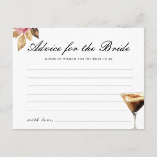 Carte D'accompagnement Conseil L'amour brasse la Fête des mariées