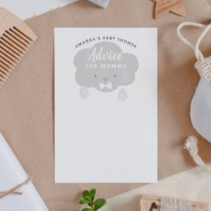 Carte D'accompagnement Conseil pour maman d'être. Baby shower de voeux po