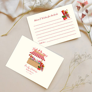 Carte D'accompagnement Conseil sur la Fête des mariées du marché pour la