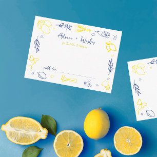 Carte D'accompagnement Conseils et souhaits de Fête des mariées Italienne