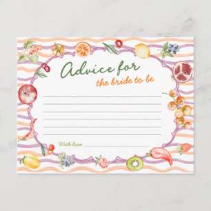 Carte D'accompagnement Conseils pour une Baby Shower Fresh Off The Market