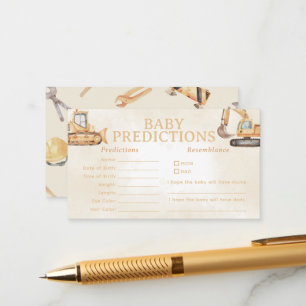 Carte D'accompagnement Construction Baby Prediction Jeu