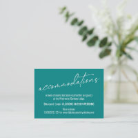 Contemporain Simple Élégant Hébergements Turquoise