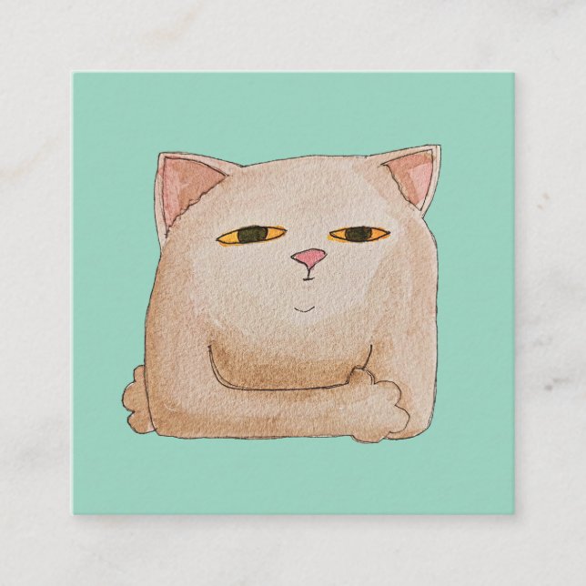 Carte D'accompagnement Contrôle des chats (Devant)