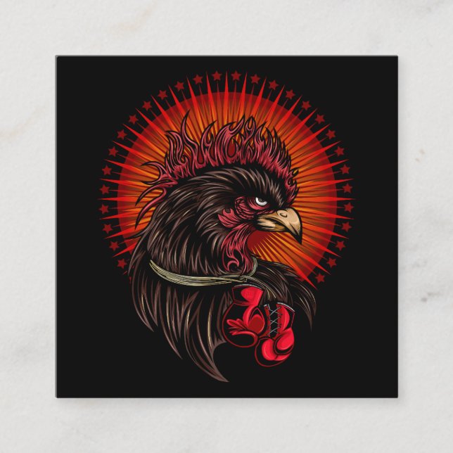 Carte D'accompagnement Coq de boîte (Devant)