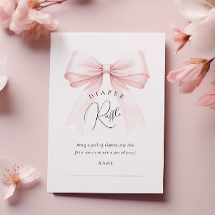 Carte D'accompagnement Coquette Baby shower de chou rose