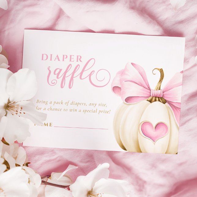 Carte D'accompagnement Coquette Citrouille fille Déchets Raffle (Créateur téléchargé)