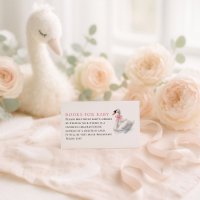 Coquette cygne et rose pour le Baby shower