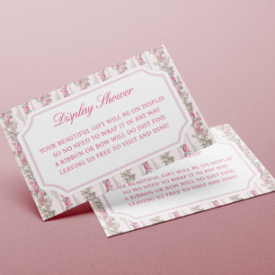Carte D'accompagnement Coquette Love Shack Baby shower Display Douche