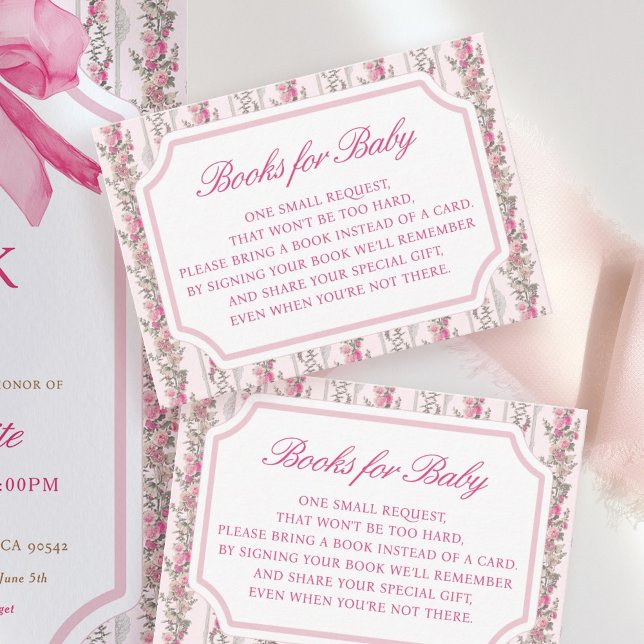 Carte D'accompagnement Coquette Love Shack Baby showers Livres Pour Bébé (Créateur téléchargé)