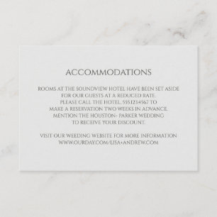 Carte D'accompagnement Coral Heart Mariage