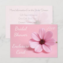 Cosmos Floral Script Rose Pâle pour Baby Shower de