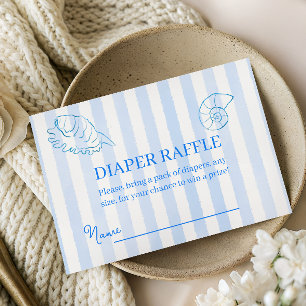 Carte D'accompagnement Côte Bleu Garçon Mer Vous Bientôt Baby Shower Couc