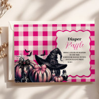 Couche de Baby Shower Halloween Rose pour Tirage a