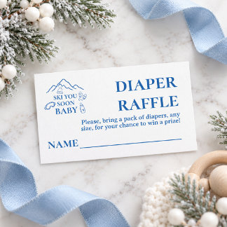 Carte D'accompagnement Couche de Bain pour Bébé Fille Bientôt Ski Hiver B