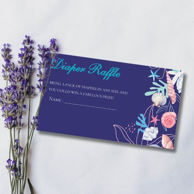 Carte D'accompagnement Couche de fête prénatale bébé perle violette sous  (Créateur téléchargé)