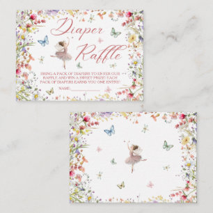 Carte D'accompagnement Couche Flutter and Twirl Magical Wings Baby Shower