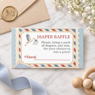Carte D'accompagnement Couche spéciale livraison pôle Nord Baby Shower