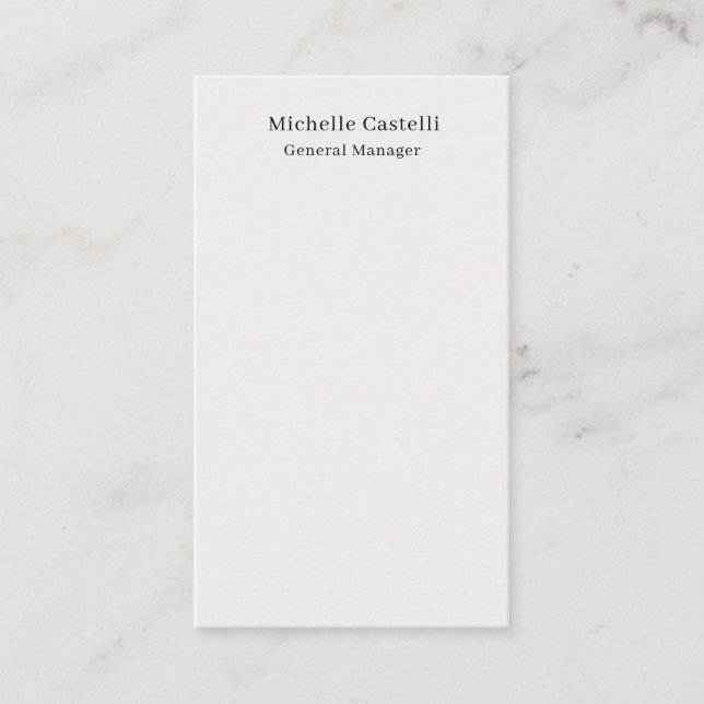 Carte D'accompagnement Couleur Pastel Professionnel Unique Classique Simp (Devant)