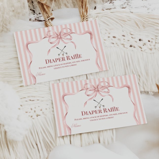 Carte D'accompagnement Country Club Golf Baby Shower Diaper Raffle (Créateur téléchargé)