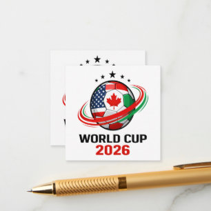 Carte D'accompagnement Coupe du Monde 2026 Football Soccer