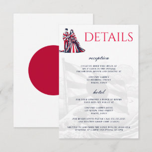 Carte D'accompagnement Couple du Japon