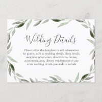 Couronne de mariage aux détails de feuille verte a