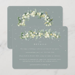 Carte D'accompagnement Couronne de mariage baies vertes de Symphorine + E