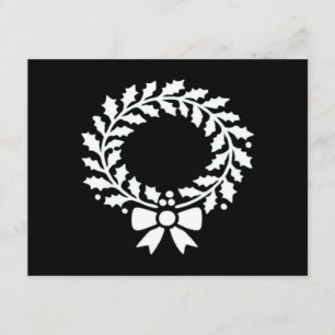 Carte D'accompagnement Couronne de Noël festive Classique