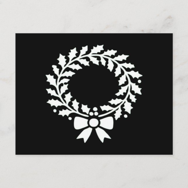 Carte D'accompagnement Couronne de Noël festive Classique (Devant)