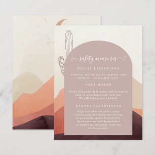 Carte D'accompagnement Covid 19 Masque de sécurité Information sur la per