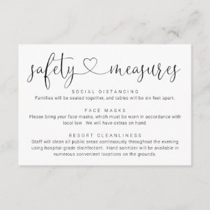 Carte D'accompagnement Covid 19 Masque de sécurité Information sur la per