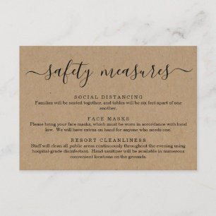 Carte D'accompagnement Covid 19 Masque de sécurité Information sur la per