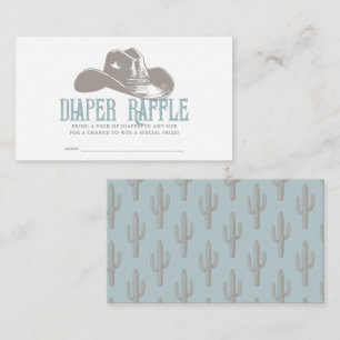 Carte D'accompagnement Cowboy Casquette Blue Boy Shower Books for Baby