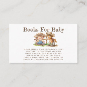 Carte D'accompagnement Cowboy et son cheval Books for Baby
